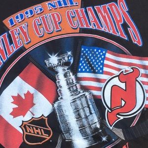 Vtg 1995 NHL StanleyCupChamps🏆NewJerseyDevils XL